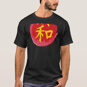 Camiseta Harmony Calligrap japonés kanji Inspirador Zen