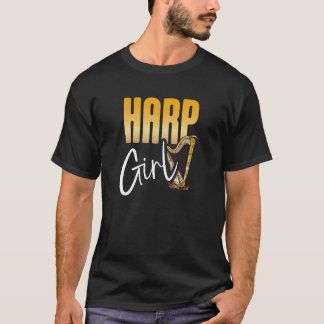 Camiseta Harp, Chica Harper, músico, instrumento musical Ha
