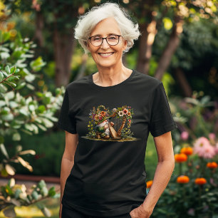 Camiseta Harp Jugando Gnome Jardín