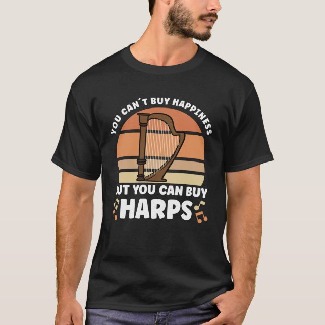Camiseta Harp Music Instrument Harp Teacher (Anverso)