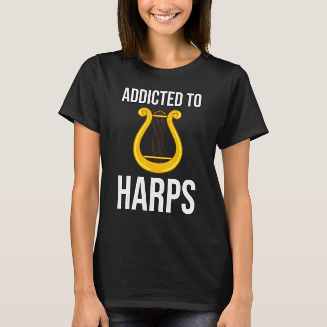 Camiseta Harp Music Instrument Player Beginner Lesson 1 (Anverso)