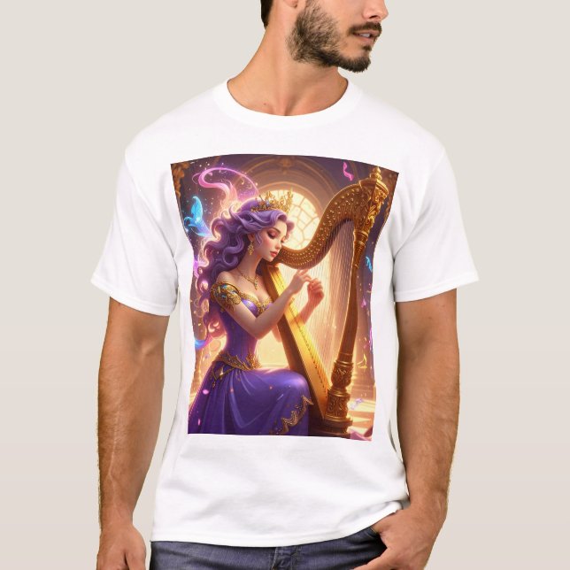 Camiseta Harp of the Enchanted Queen (Anverso)