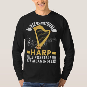 Camiseta Harp Player Harpist Orchestra Musical Harpist 2