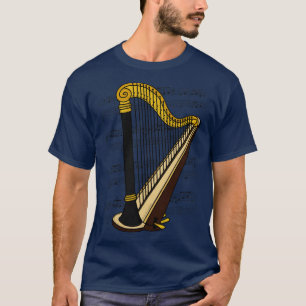 Camiseta Harp Player Harpist String Musicolor