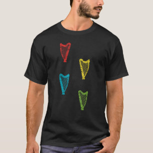 Camiseta Harp Player Para Harp Orchestra Musical Harpist 2