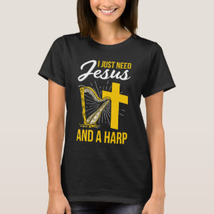Camiseta Harp Player Para La Orquesta Harpist Chica Harp Mu