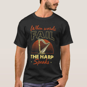 Camiseta Harp Player Para La Orquesta Harpist Chica Harp Mu