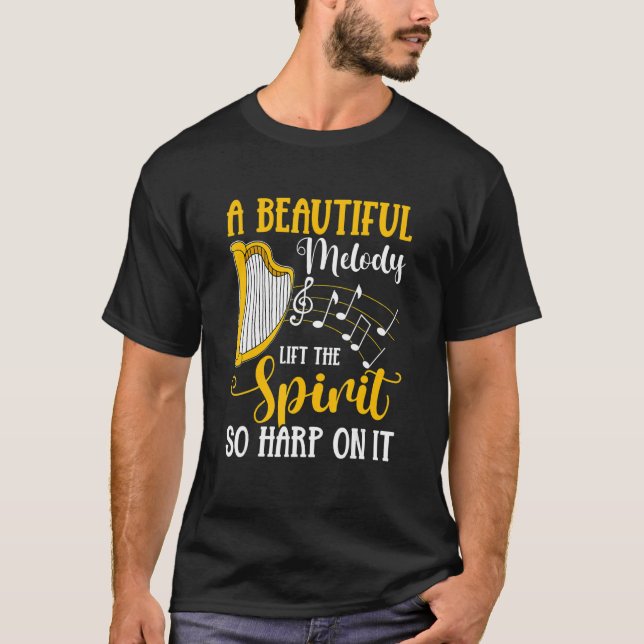 Camiseta Harpe Diem, Orquesta Harpista De Música Harp (Anverso)