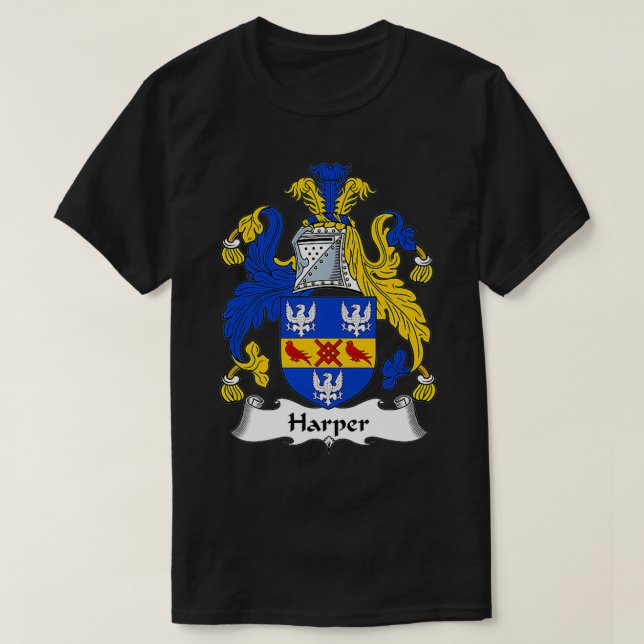 Camiseta Harper Coat of Arms  Family Crest 60th  (Diseño del anverso)