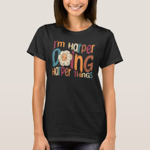 Camiseta Harper Doing Harper Things Groovy Retro Harpe