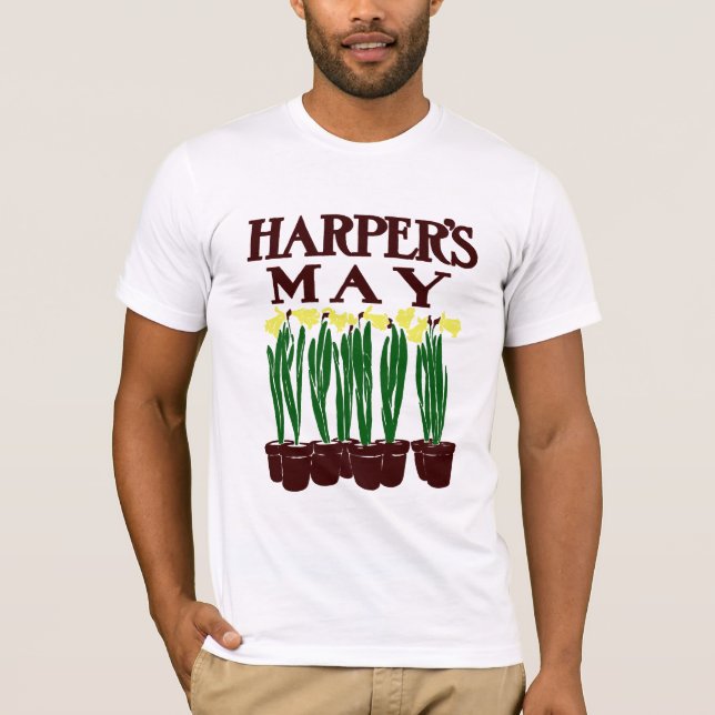 Camiseta Harper's 1899 Edward Penfield Daffodils (Anverso)