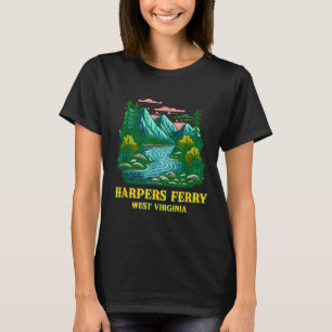 Camiseta Harpers ferry Virginia Occidental vintage montaña