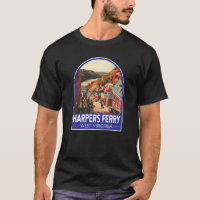 Harpers Ferry West Virginia Travel Art Vintage