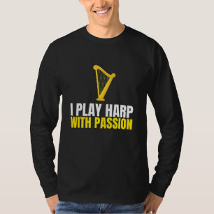Camiseta Harps Juega El Arpa Con El Instrumento De Música P