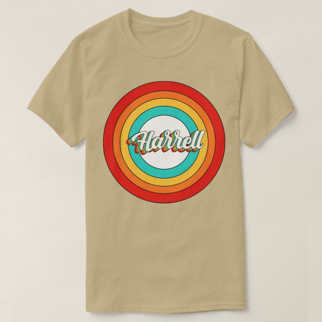 Camiseta Harrell Name Shirt Vintage Harrell Circle (Diseño del anverso)