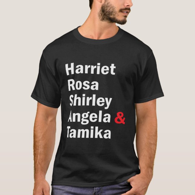 Camiseta Harriet Rosa Shirley Angela Tamika (Anverso)