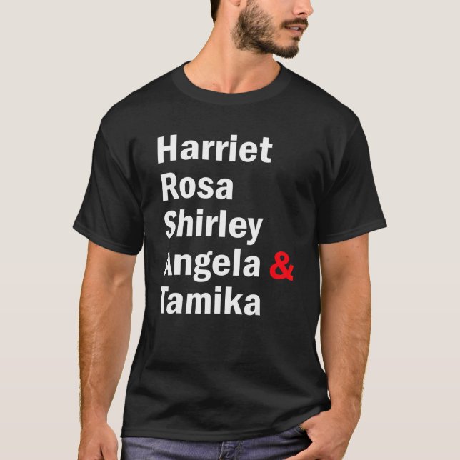 Camiseta Harriet Rosa Shirley Angela Tamika (Anverso)