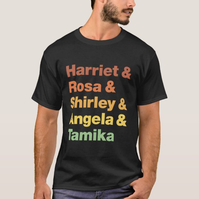 Camiseta Harriet Rosa Shirley Angela Tamika (Anverso)