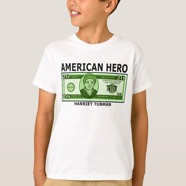 Camiseta Harriet Tubman en el billete de dólar veinte (Anverso)