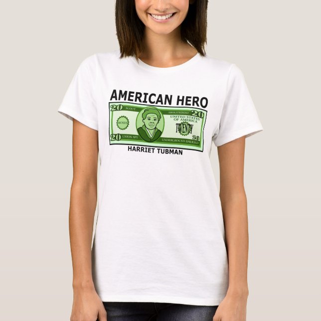 Camiseta Harriet Tubman en el billete de dólar veinte (Anverso)
