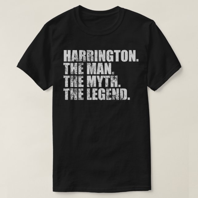 Camiseta Harrington Family name Harrington last N (Diseño del anverso)