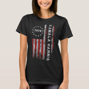 Camiseta Harris 2024 American Flag Kamaka Supporter 1