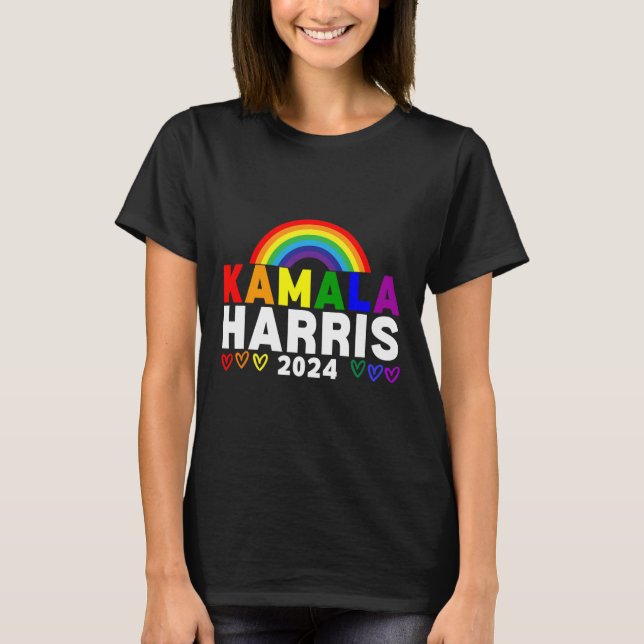 Camiseta Harris 2024: Elecciones Lgbt del Orgullo Gay Arcoi (Anverso)
