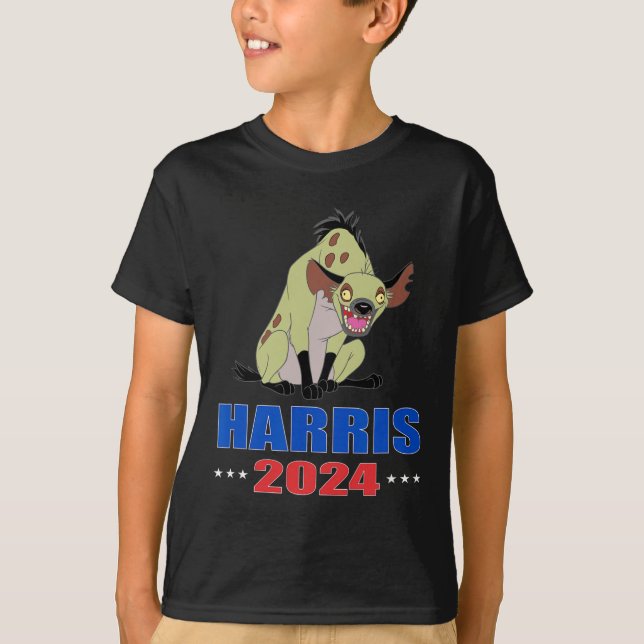 Camiseta Harris 2024 Funny Hyena (Anverso)
