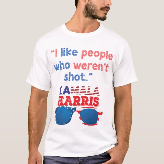 Camiseta Harris 2024 Gracioso Me gustan las personas que no (Anverso)