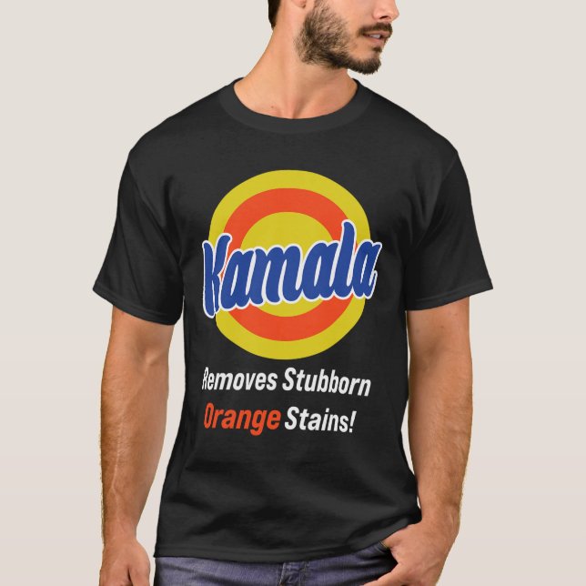 Camiseta Harris 2024 retira a Stubborn Naranja Stains 2 (Anverso)