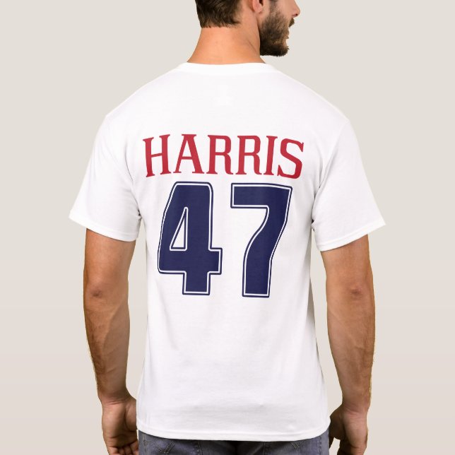 Camiseta Harris 47 Sports Number Kamala for President 2024 (Reverso)