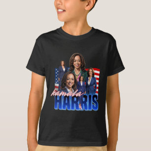 Camiseta Harris American Flag Bootleg