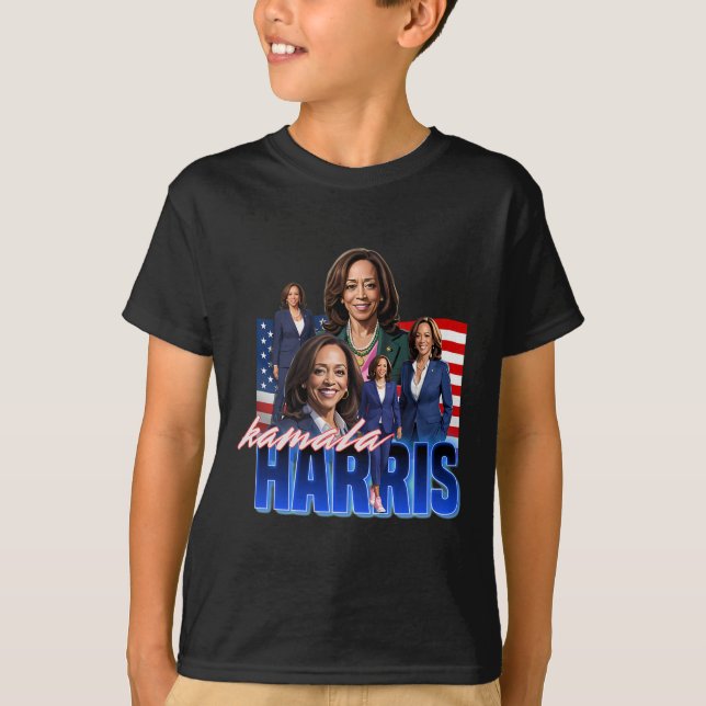 Camiseta Harris American Flag Bootleg (Anverso)