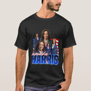 Camiseta Harris American Flag Bootleg