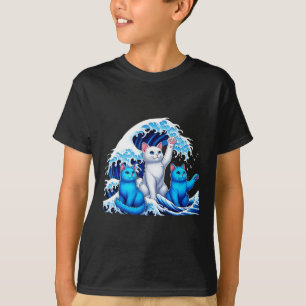 Camiseta Harris Blue Cats Wave Gracioso Para Los Propietari