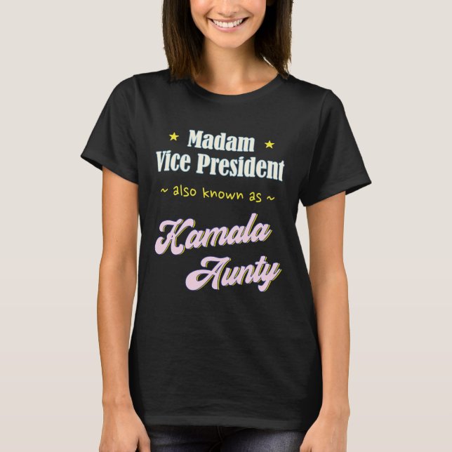 Camiseta Harris Madam Vice President Aunty (Anverso)