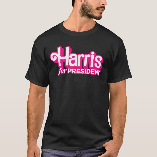 Camiseta Harris por el estilo rosado del presidente (Anverso)