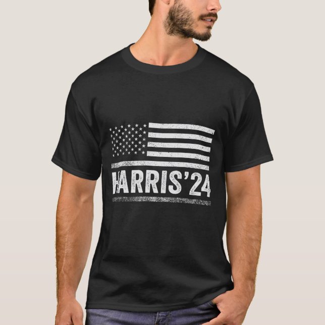 Camiseta Harris por la elección del presidente demócrata es (Anverso)