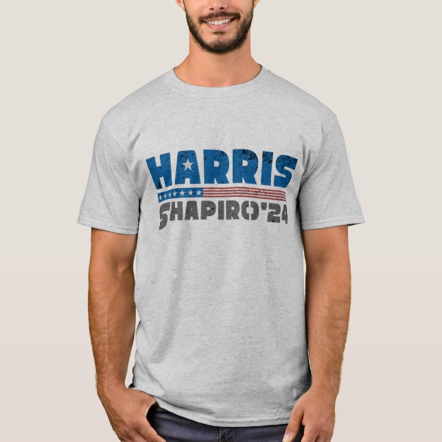 Camiseta Harris Shapiro 2024 Huelga de cosecha patriótica (Anverso)