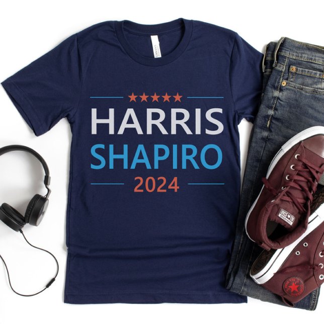 Camiseta Harris Shapiro 2024 Kamala Harris Democrat (Subido por el creador)