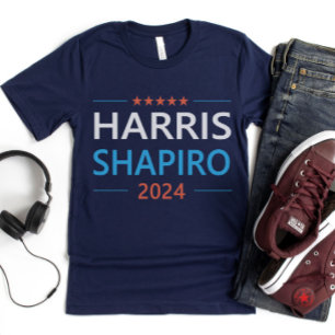Camiseta Harris Shapiro 2024 Kamala Harris Demócrata