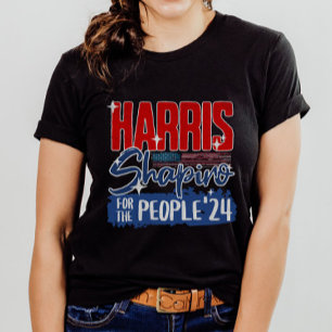 Camiseta Harris Shapiro 2024 por el pueblo Bandera de Estad