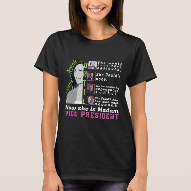 Camiseta Harris T Shirt - Kamala Harris Vp - Historia negra (Anverso)