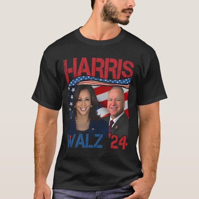 Camiseta Harris Tim Walz vals 3  (Anverso)