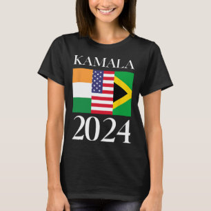 Camiseta Harris Vote 2024 Bandera jamaiquina india-estadoun