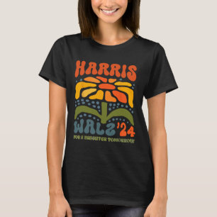 Camiseta Harris W Waltz 2024 Retro Boho Vintage Groovy Flow