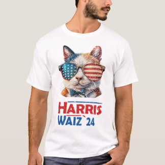 Camiseta Harris Waltz 2024 Camisas electorales Cat Ladies K