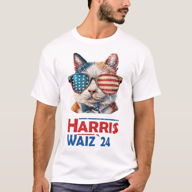 Camiseta Harris Waltz 2024 Camisas electorales Cat Ladies K (Anverso)