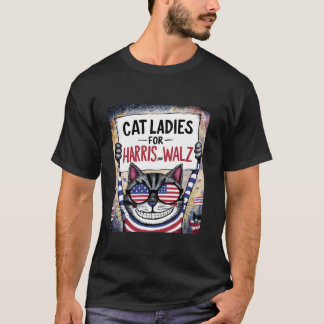 Camiseta Harris Waltz 2024 Cat Ladies para Harris y Walz 2