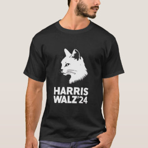Camiseta Harris Waltz 2024 Elección Divertido Gato Kamala T